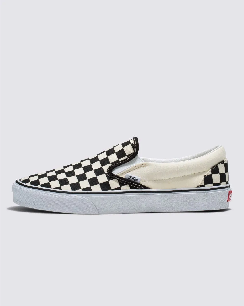VANS UNISEX CLASSIC SLIP ON À CARREAUX NOIR/BLANC CHAUSSURES DE SPORT DÉCONTRACTÉES