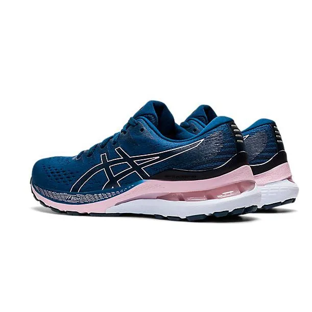 Asics Gel-Kayano 28 pour Femme (LARGE)      402-Bleu Mako/Rose Pâle