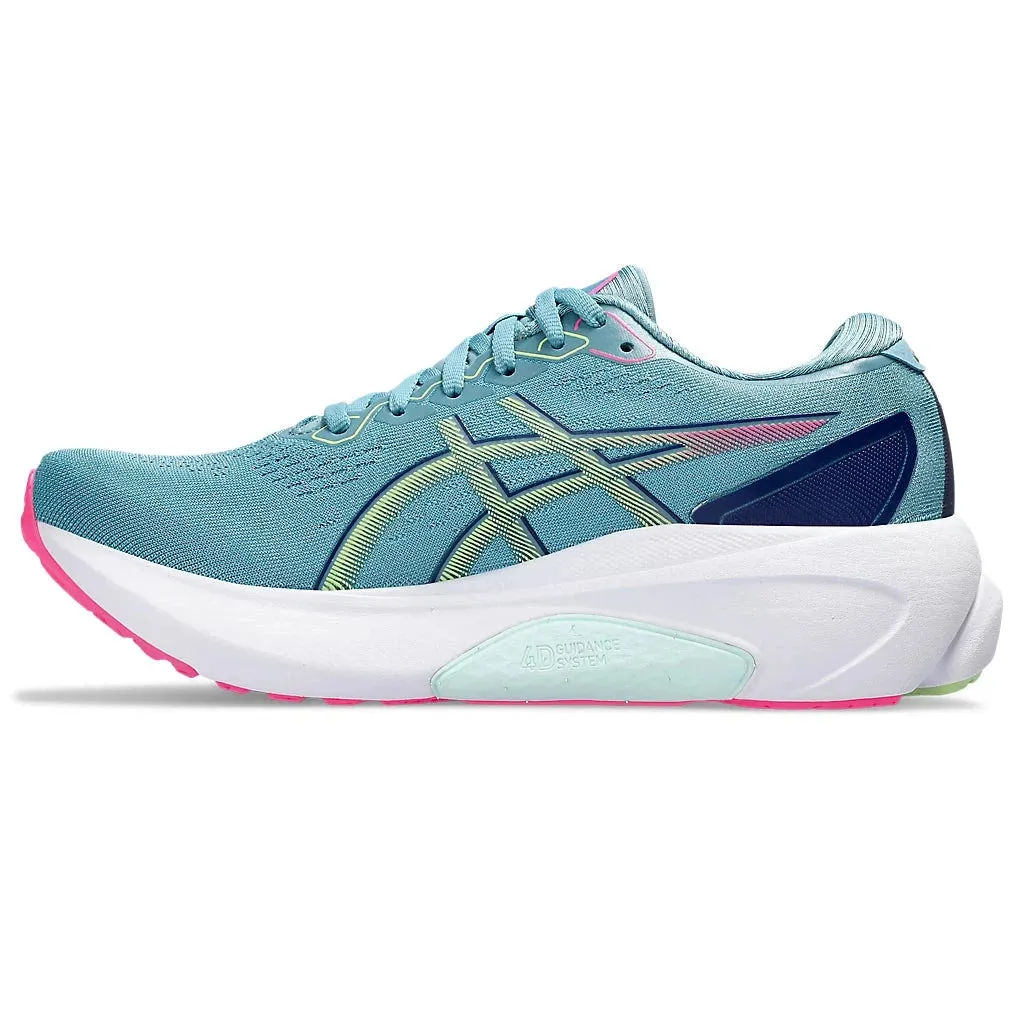 Asics Gel-Kayano 30 pour Femme Gris Bleu / Vert Lime