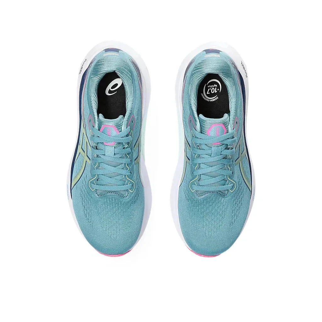 Asics Gel-Kayano 30 pour Femme Gris Bleu / Vert Lime