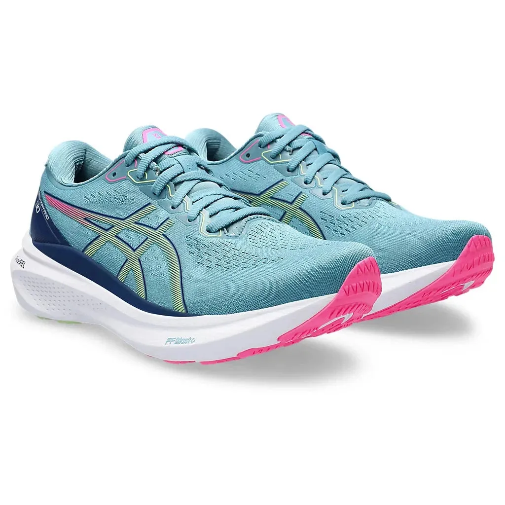 Asics Gel-Kayano 30 pour Femme Gris Bleu / Vert Lime