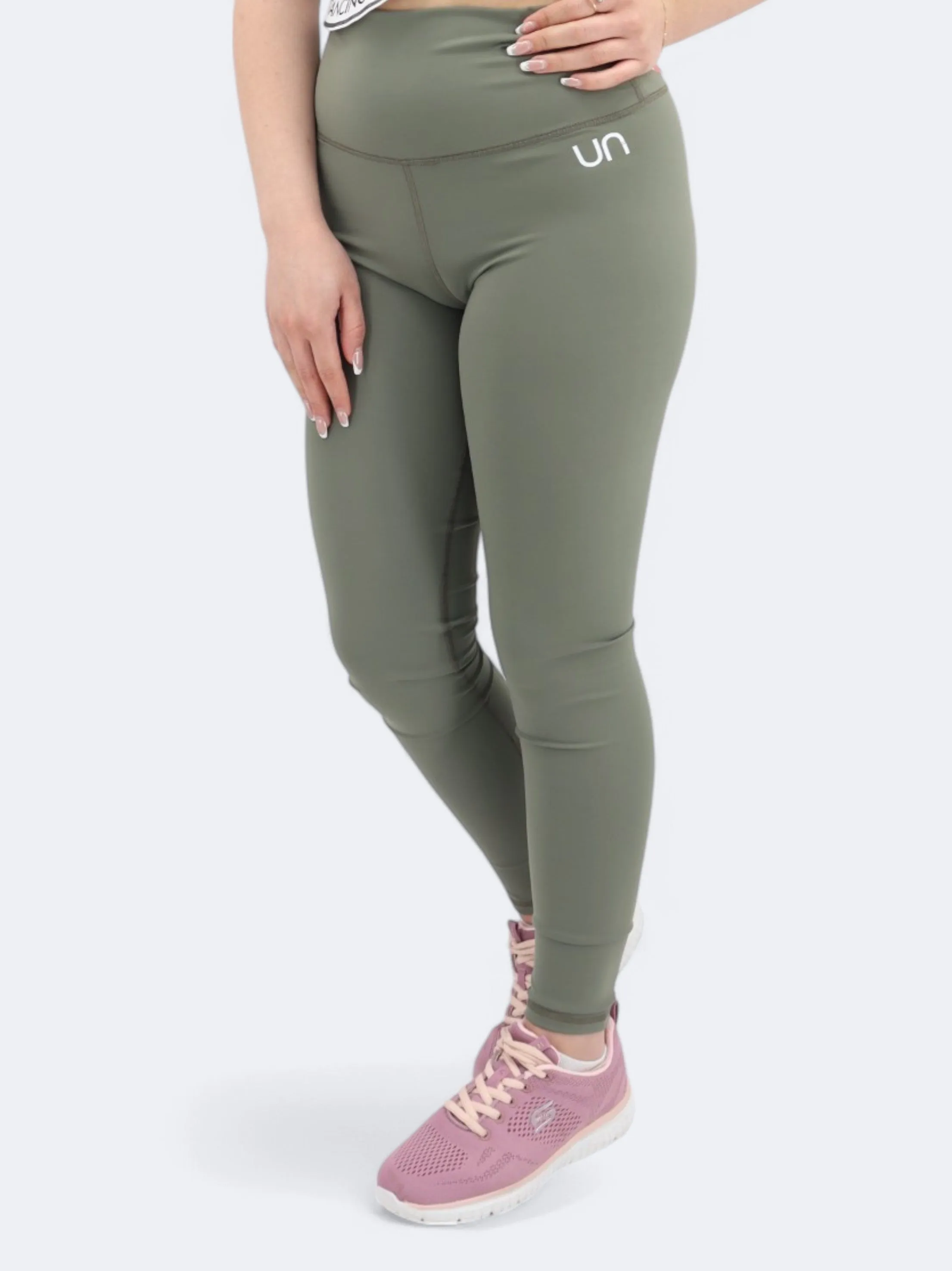 Leggings pour Femmes avec Logo de Marque Imprimé, Olive