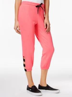 Women's Cropped Sweatpants,Pink