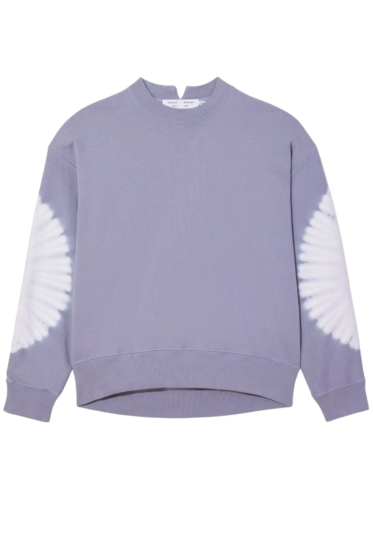 Sweat-shirt à teinture nouée Proenza Schouler White Label pour femmes - Lilas/ Blanc cassé