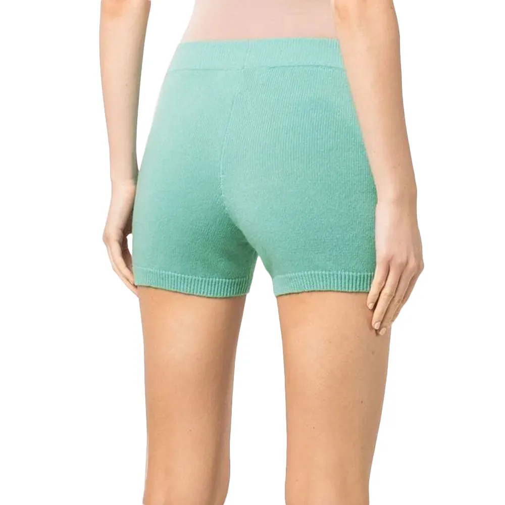 Short mini skinny côtelé pour femme, Vert