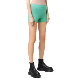Women's Ribbed Skinny Mini Short,Green