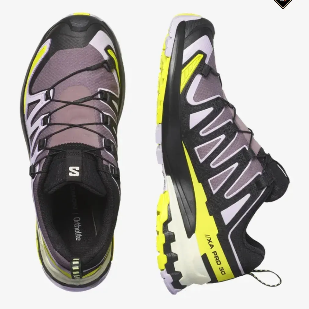 Salomon XA PRO 3D V9 GTX pour Femme Moonscape | Pétale d'Orchidée | Source Sulfureuse
