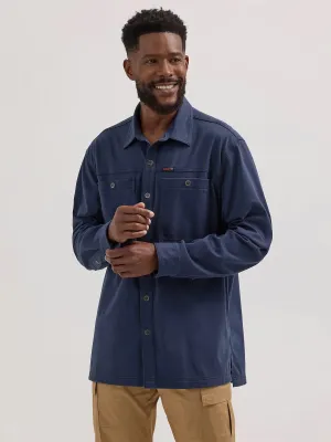 Wrangler ATG Men's Knit Button-Down Long Sleeve Work Shirt Wrangler Clothing
